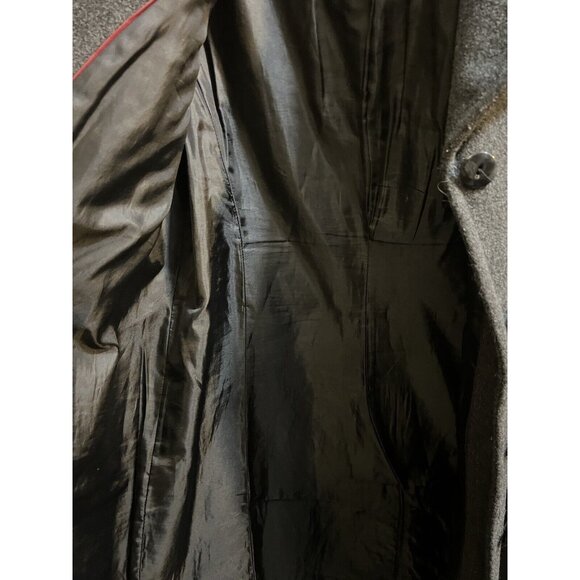 Wool Blend Coat FLEET STREET Women’s PM Jacket Charcoal Gray Button Classic - Picture 6 of 9